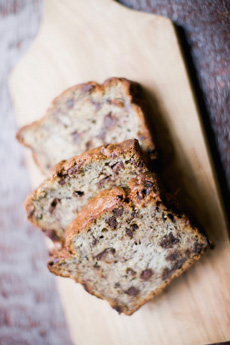 Banana bread with chocolate chips