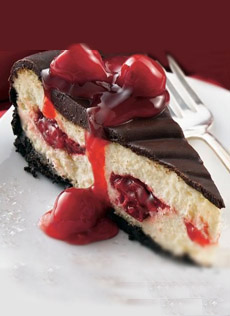 Cherry Cheesecake Wiah A Chocolate Glaze