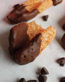 Chocolate-Dipped Pork Rinds