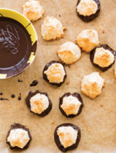 Coconut Macaroons Chocolate Dipped
