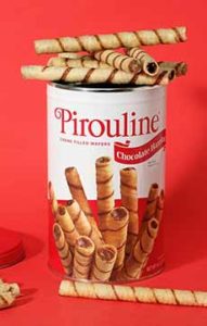 Tin Of Pirouline Cookies