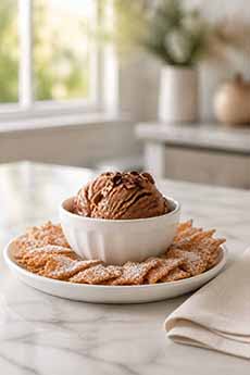 Chocolate Ice Cream & Cannoli Chips