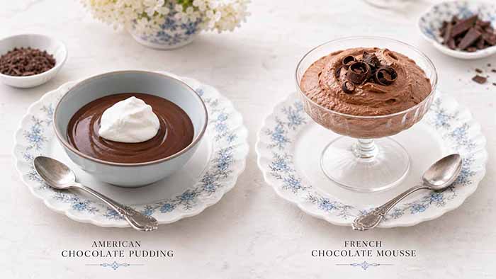 Chocolate Pudding & Chocolate Mousse Comparison
