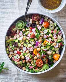 Chopped Salad in serving bowl