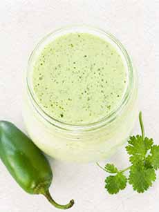 Hiomemade Cilantro Jalapeno Ranch Dressing