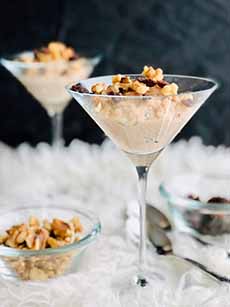 Cinnamon Rice Pudding In A Martini Glass