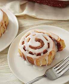 Cinnamon Roll On A Plate