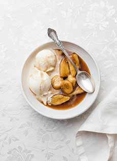 Bananas Foster With Vanilla Ice Cream