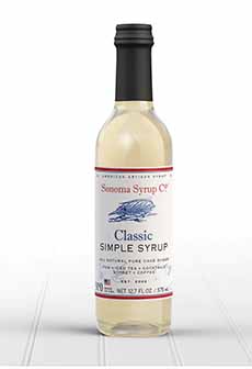 Bottle Of Classic Simple Syrup From Sonoma Syrup