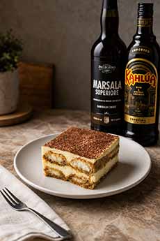 A Plate Of Classic Tiramisu