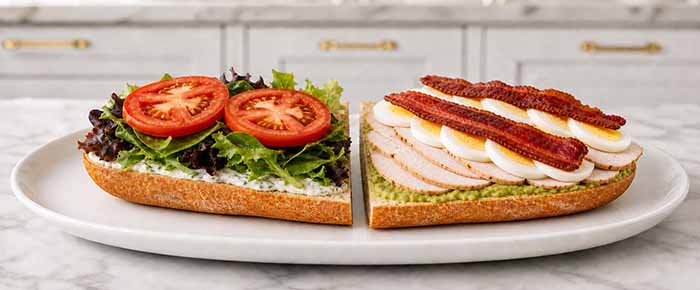 Cobb Sandwich: Cobb Salad Ingredients On A Baguette