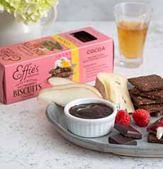 Effie's Cocoa Biscuits With Cheese & Chocolate Spread