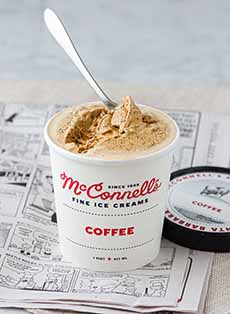 A pint of McConnell's coffee ice cream.