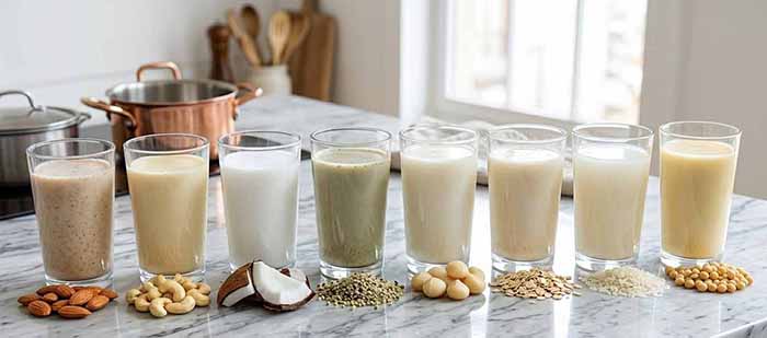 8 Types Of Plant Milk