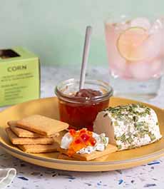 Effie's Corn Biscuits & Goat Cheese