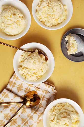 Dishes Of Corn Ice Cream