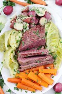 Platter Of Corned Beef & Cabbage With Wine Pairings