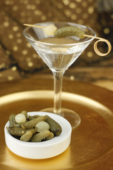 Pickle Martini With Cornichons