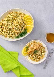 Tricolor Couscous With Lemon Chicken