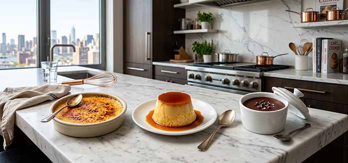 French Baked Custards