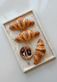 Plate of Croissants & Jam