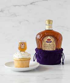 Cupcake With Crown Royal Whisky