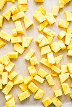 Chunks Of Fresh Pineapple