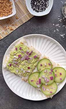 Sushi Waffles With Garnish