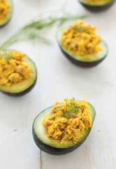 Stuffed Avocado With Curried Chicken Salad