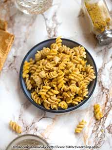 Bowl Of Fusilli With Curry Sauce