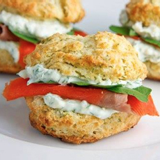 Smoked Salmon Biscuits 