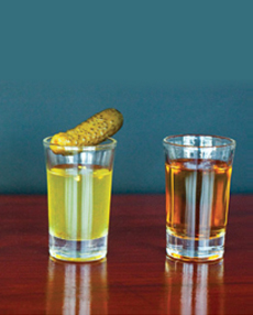 Dill Pickleback Drink