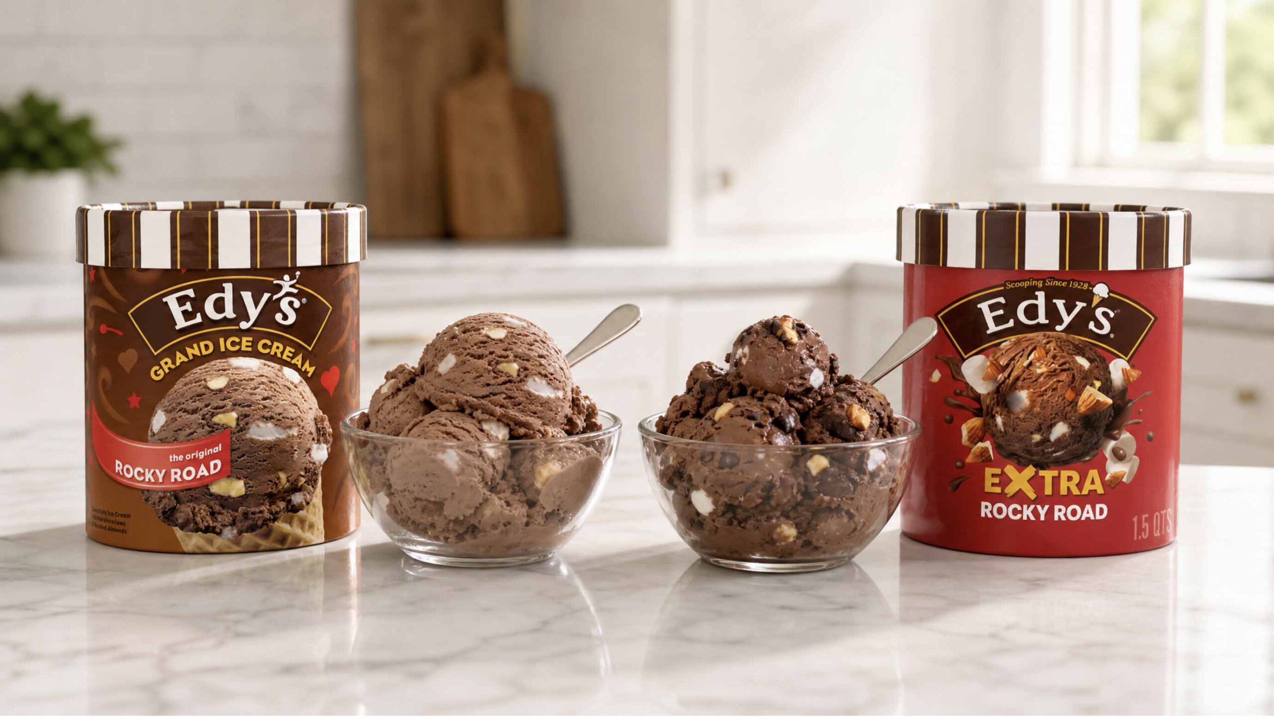 Original and Extra Rocky Road Cartons