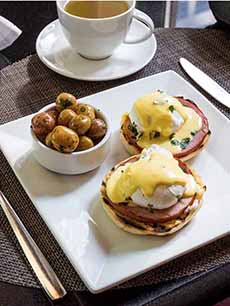 Eggs Benedict On A Square Plate