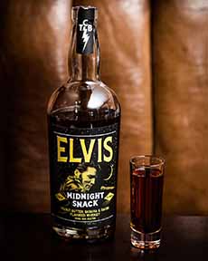 A Bottle & A Shot Of Elvis Whiskey