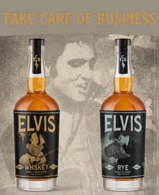 Bottles of Elvis Presley Whiskey & Rye