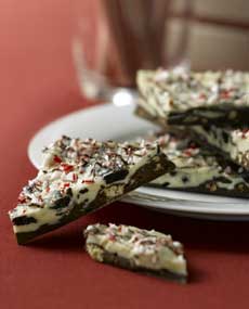 A Plate Of Enstrom Peppermint Bark