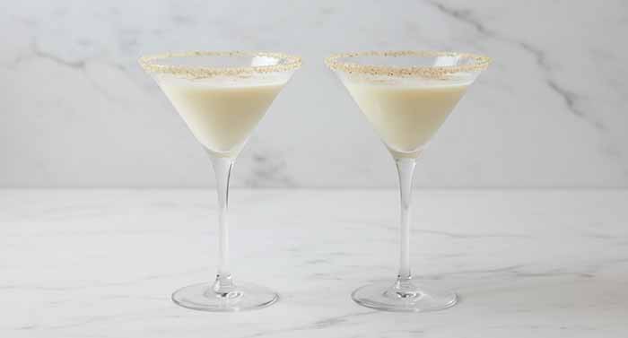 Espresso Martini With A Sugar Rim