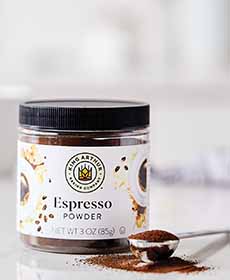 Jar & Spoon Of Espresso Powder