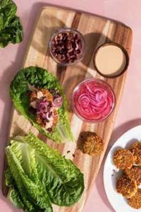 Falafel Patties With Lettuce Cups