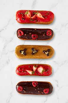 Fancy Decorated Eclairs