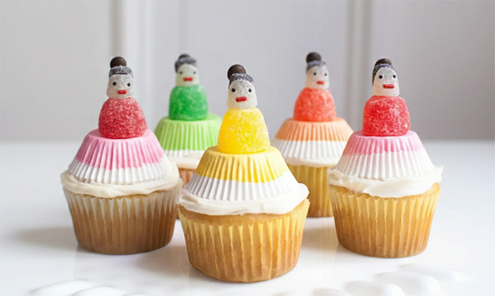 Fancy Gumdrop Cupcakes