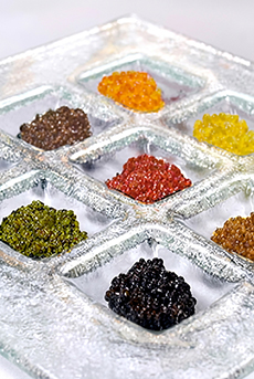 A Platter Of Different Fish Roes (Caviar)