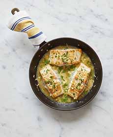 Sauteed Fish In Gin Sauce