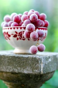 Bowl Of Frozen Grapes