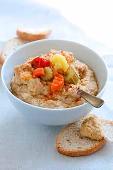 Hummus Topped With Giardiniera