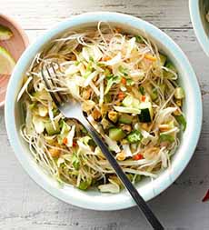 A bowl of Thai Glass Noodle Salad
