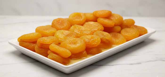 A Plate Of Glazed Apricots & Recipe