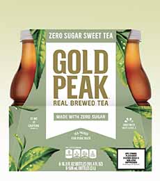 Bottles Of Gold Peak Sweet Tea Zero Sugar