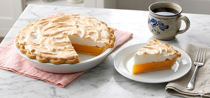 Grapefruit Meringue Pie and a Cup Of Coffee